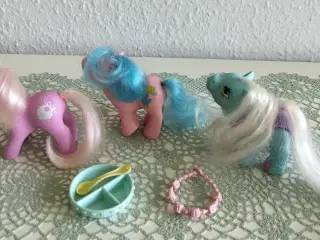 SOLGT My Little Pony G1: 3 søde babyponyer