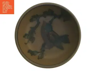 L. Hjort Lille keramikskål med fuglemotiv (str. 9,5 cm)