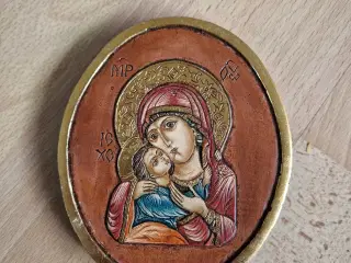Håndlavet ikon i træ fra Bulgarien