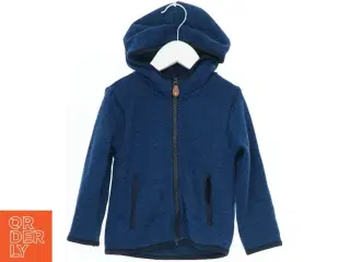 Blå fleecejakke med hætte fra H&M (str. 92)