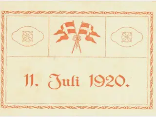 Genforeningsfesten 1920 Dybbøl Banke
