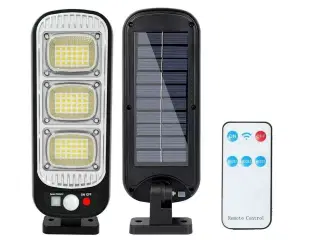 4 stk. Solar lygte med indbygget batteri