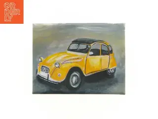 Håndmaletbillede af Citro&#235;n 2CV (str. 22 x 17 cm)