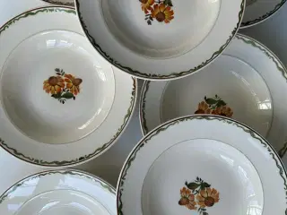 Aluminia Solbrud, dybe tallerkner, 10 stk samlet