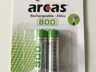 Genopladelige batterier Arcas AA.