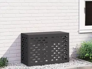 Air Conditioner Cover Sort 90 x 40 x 60 cm Stål
