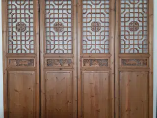 Kinesisk Foldeskærm / Væg ophæng