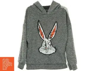 Sweatshirt med hætte (str. 134 cm)