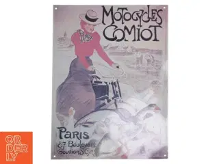 Vintage Reklameskilt for motorcykler (str. 40x30 cm)