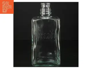 Glasflaske med Brandy-tekst (str. 20 cm)