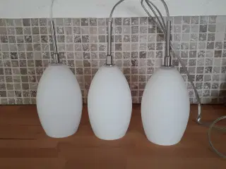Frost glas lamper