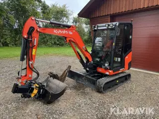 Minigraver Kubota KX027-4 med rotortilt