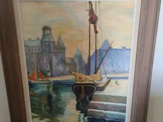 Dansk maler fra 1967 m/ signatur