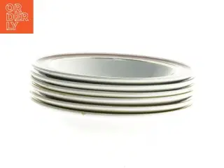 Dekorative platter med rokokomotiver fra Arabia (str. Ø. 17. cm. 6 styk)