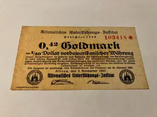 0,42 Goldmark Germany banknote