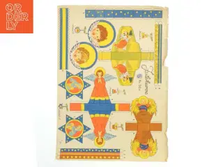 Vintage papirklip, jule klip (str. 46x34 cm)