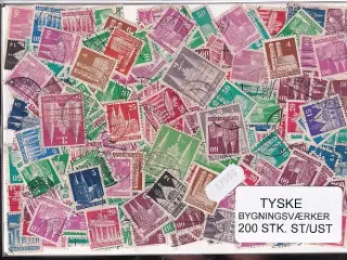 Tyske Bygningsværker. 200 Stk. St/ust.