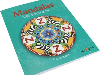 Mandalas malebøger, Lær bogstaver, 1 stk.