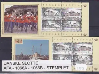 Danske Slotte AFA 1066A -1066 B. Stemplet