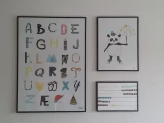 Billed kollage til børneværelset