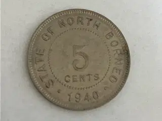 5 Cents North Borneo 1940