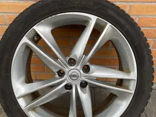 Originale Nissan alufælge med dæk, 19”, 4 stk.