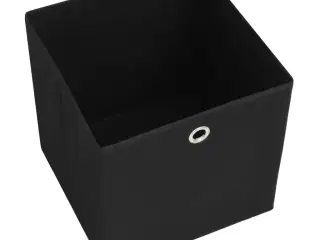Opbevaringskasser 10 stk. ikke-vævet stof 28x28x28 cm sort