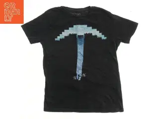 Sort T-shirt med grafik fra Mojang (str. 134)