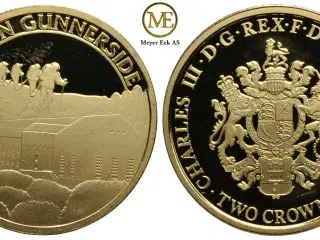 Two Crowns 2023 Gibraltar, guld mønt spot + 3%, 8 