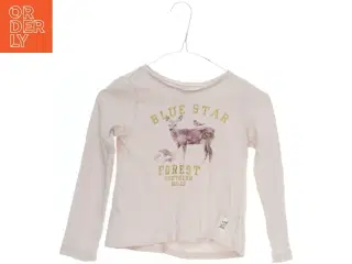 Langærmet T-shirt med hjortemotiv fra L.O.G.G (str. 110)