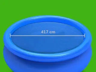 Poolovertræk 417 cm PE blå