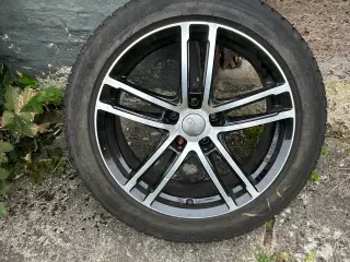 Alufælge med vinterdæk til audi