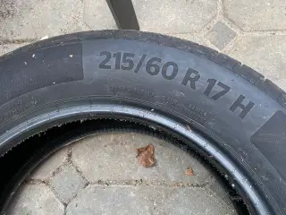 Bil dæk Continental 215/60R 17”H  4 st