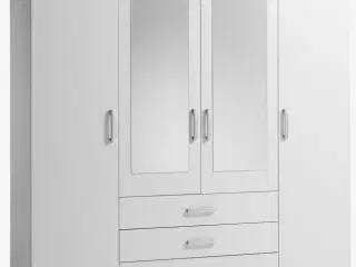 JYSK Double Mirrored Wardrobe with shelves