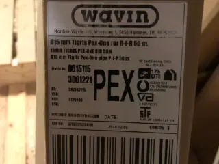 Pex rør. Vand 15mm
