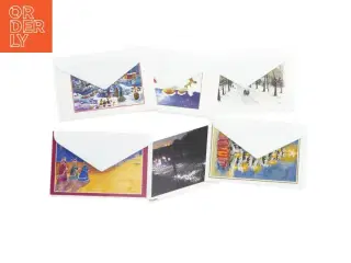 Julekort med kuverter (str. 6 styk)