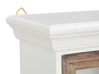 Vægskab 49x22x59 cm konstrueret træ hvid