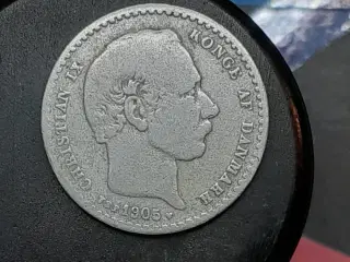 25 øre 1905 sølv