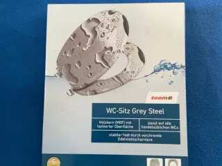 Toiletsæde Grey Steel