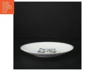 Porcelæn tallerken med motiv fra Kahla (str. Ø. 19 cm)