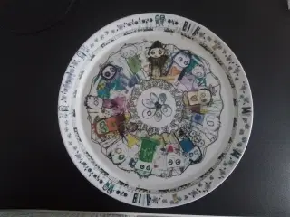 Rundt fad diameter 34cm