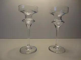 Lysestager i glas fra Iittala