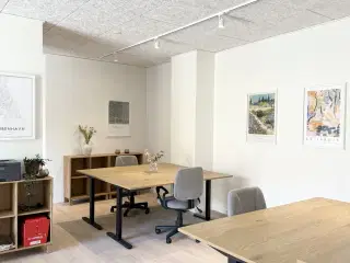 Kontorfællesskab i grønne omgivelser