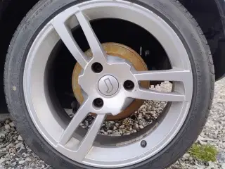 4 sommerdæk (lavprofil) på fælge til Smart ForTwo 