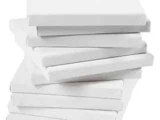 Malerlærred 20x20 cm, 80 stk. - Høj kvalitet, 280 g/m²