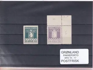 Grønland - Pakkeporto AFA - 15 - 17 - Postfrisk