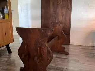 Spisebord egetræ antik