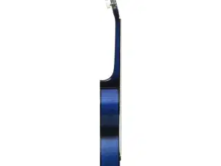 Klassisk guitarsæt 8 dele for begyndere 1/2 34" blå