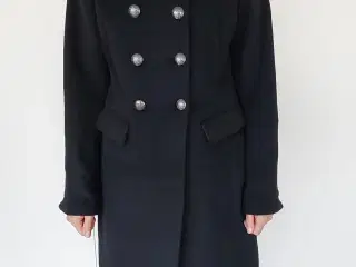 Elegant sort frakke fra Culture str. 38