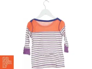 Langærmet stribet bluse med orange top fra Next (str. 116)